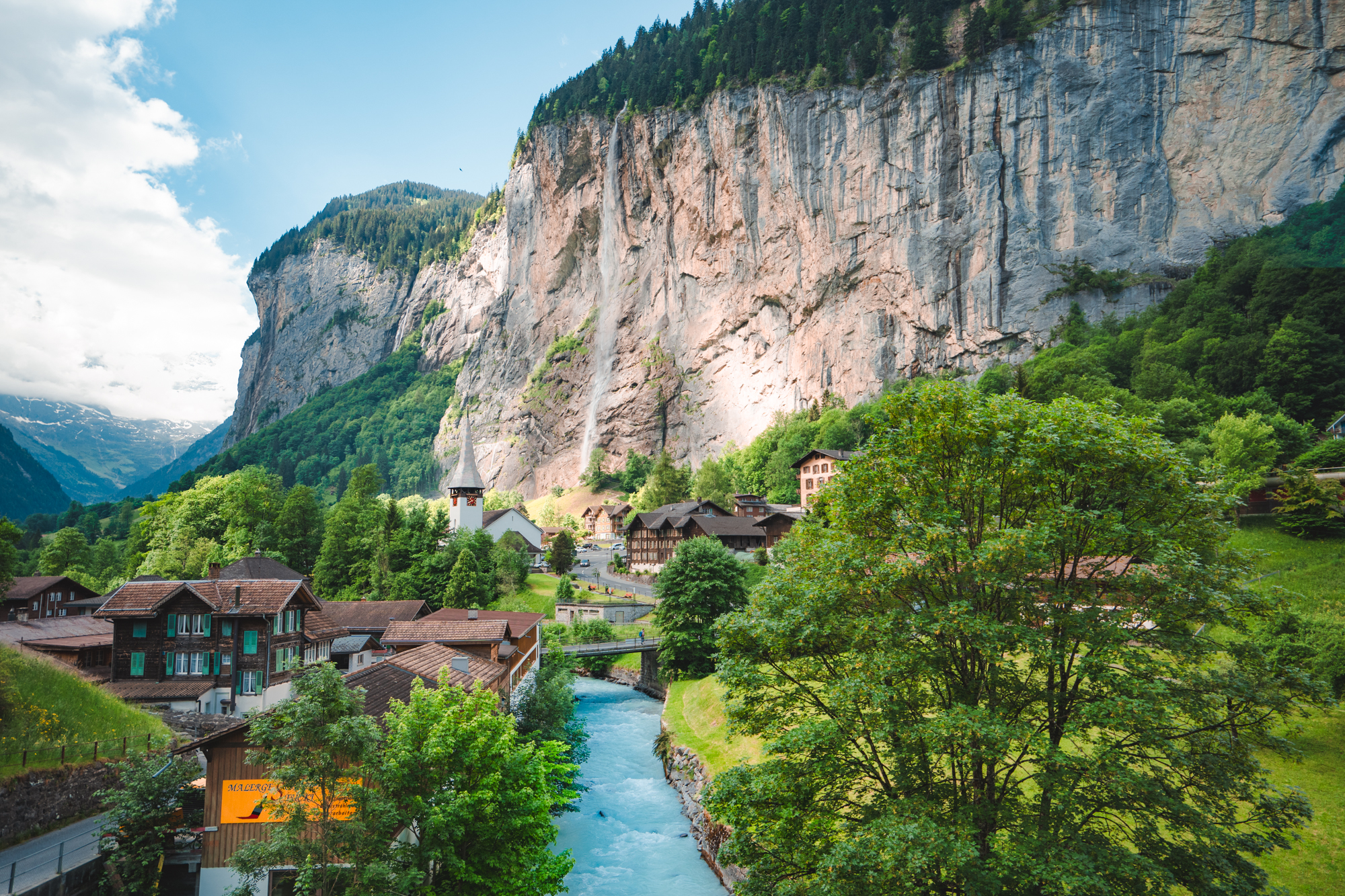 Lauterbrunnen valley in Switzerland