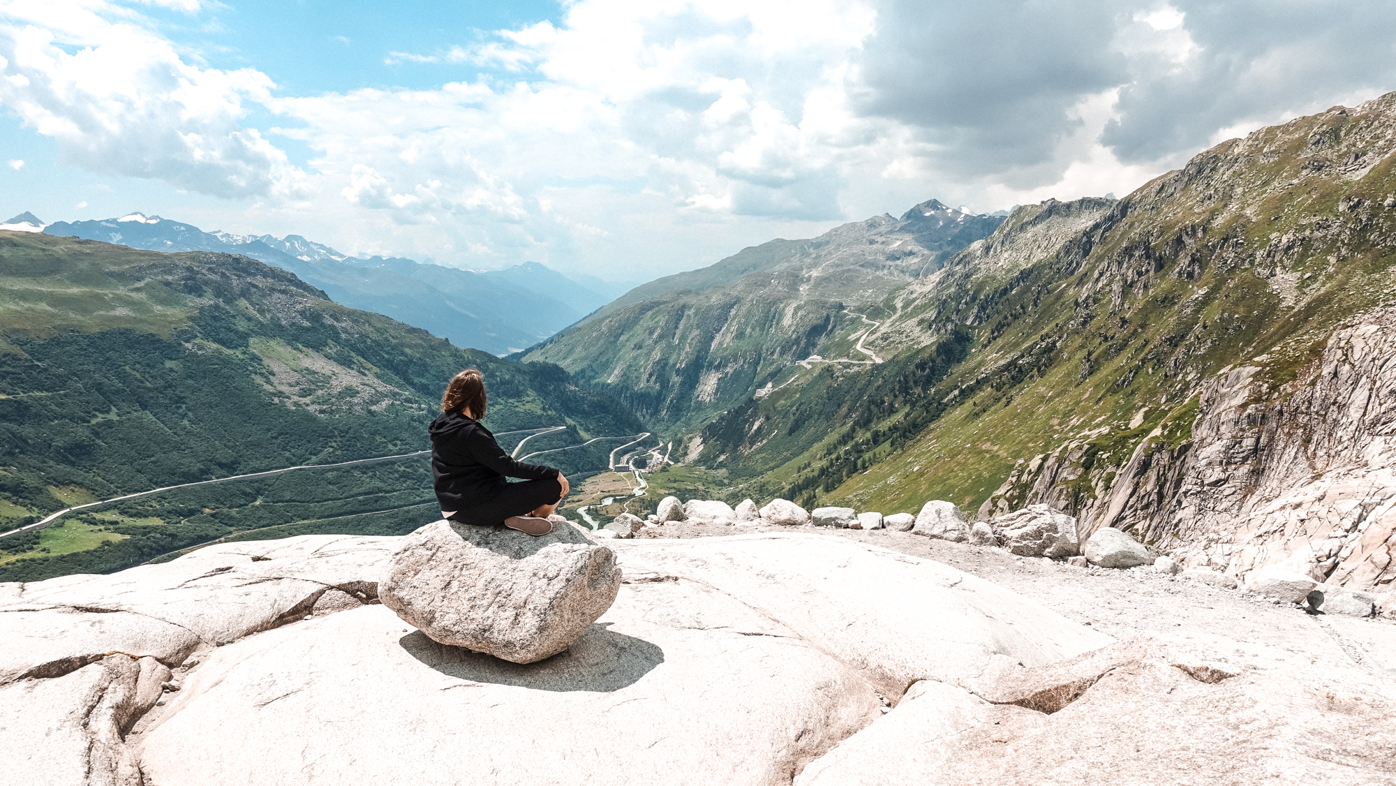 View over the Furka Pass