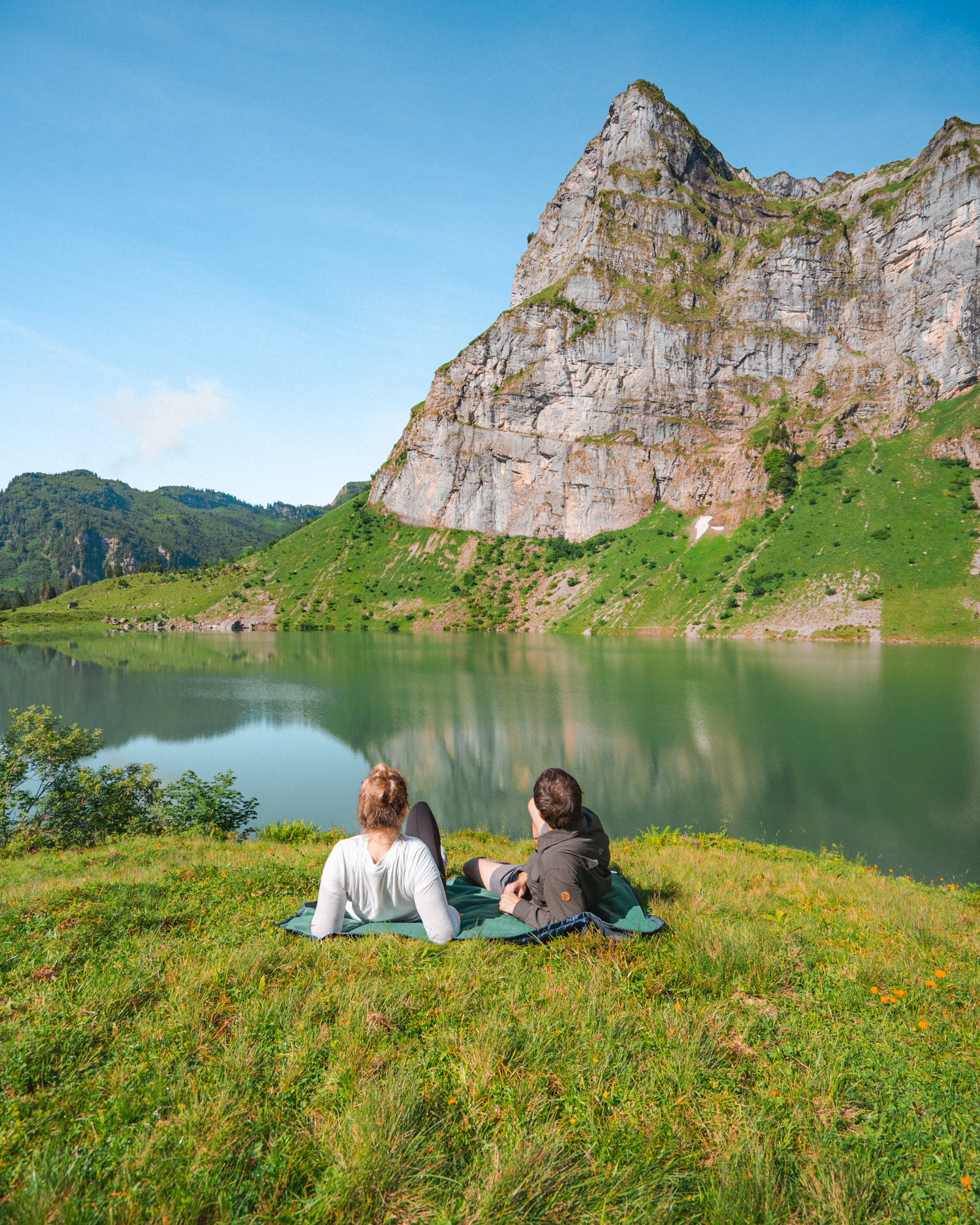 Travel Tips for Switzerland First Timers. Ourselves at Lake Oberblegi.