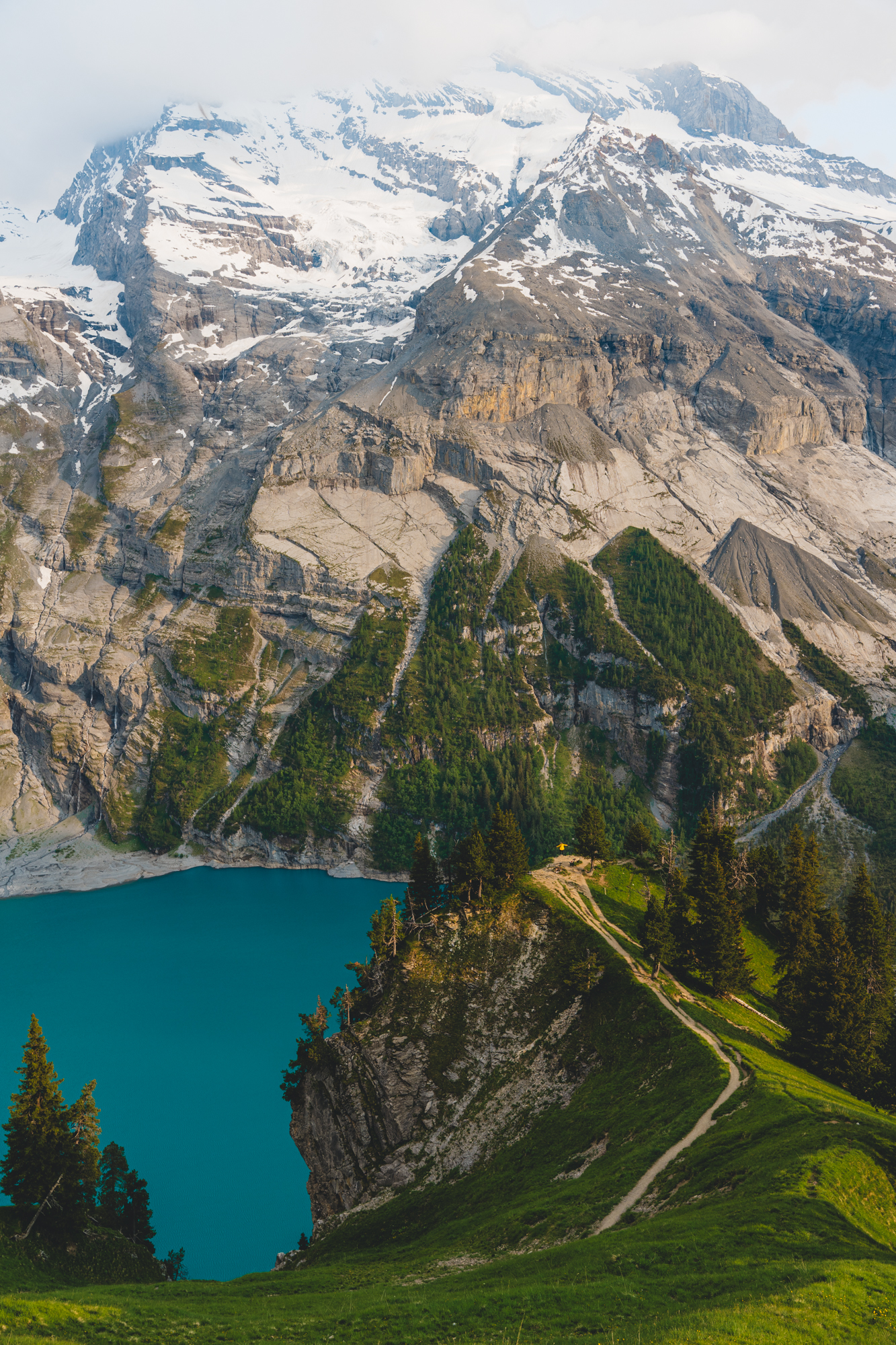 Sunset at Oeschinensee.