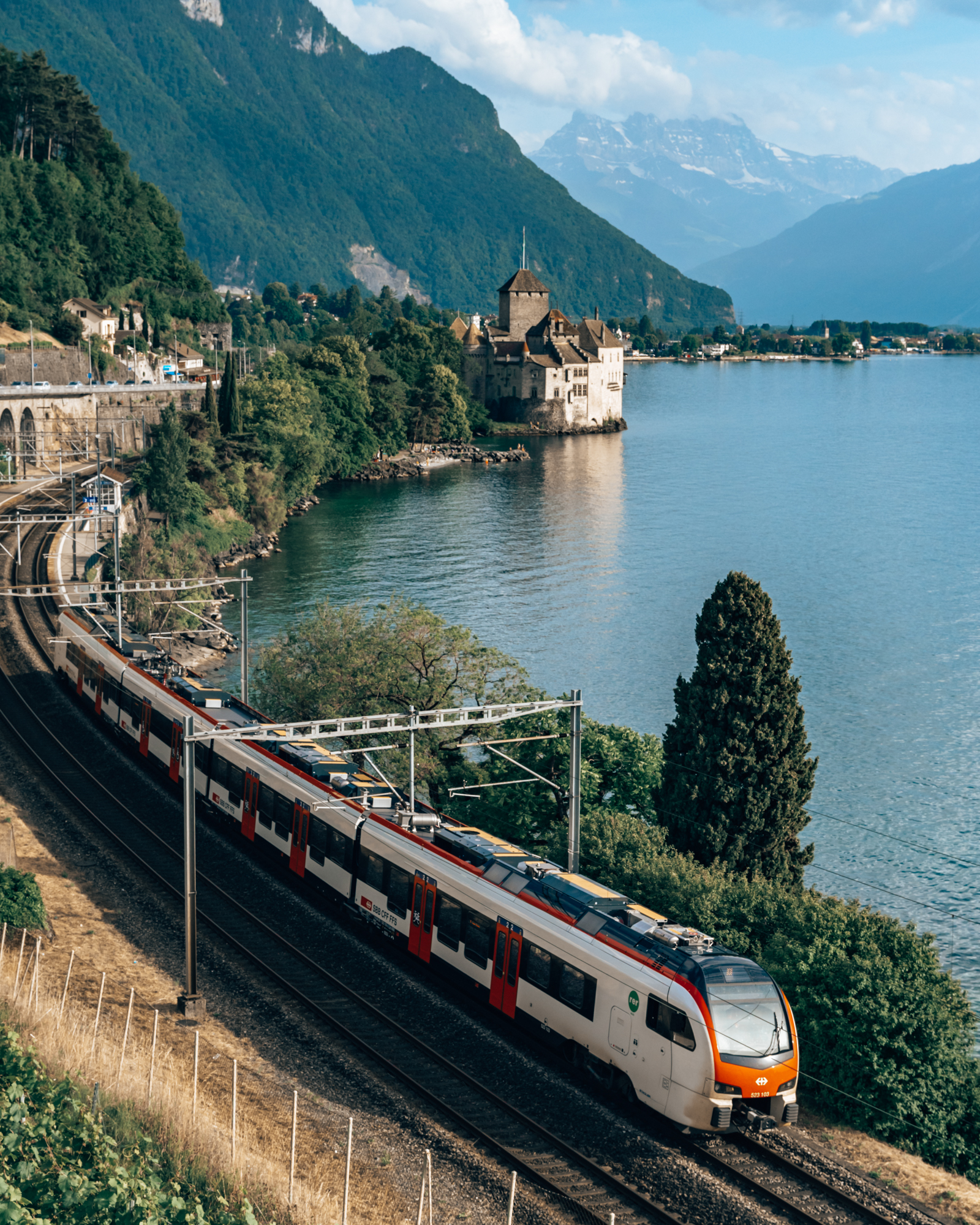 Château de Chillon in Montreux - Best Train Rides In Switzerland